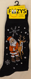 Santa & Reindeer Men's Christmas Socks MC-01