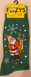 Santa & Reindeer Men's Christmas Socks MC-01