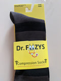 Compression Socks BROWN with BLACK STRIPES DFCS-06  ON SALE NOW