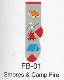 S'mores & Campfire Kids Socks  FB-01