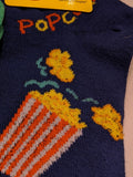 Popcorn Mini Buckets No Show Socks   FL-37