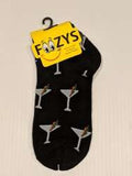 Martinis No Show Socks  FL-06
