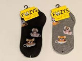 Tea Cup Dog No Show Socks  FL-09