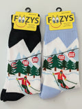 Downhill Skier Men's Socks FM-107