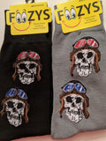 Aviator Skulls Men's Socks   FM-90
