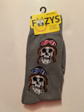 Aviator Skulls Men's Socks   FM-90