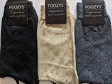 Men's Signature Collection Dress Socks with Large Diagonal Squares  FSM-4