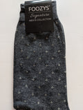 Men's Signature Collection Dress Socks with Tiny White Diagonal Squares  FSM-6