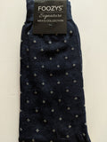 Men's Signature Collection Dress Socks with Tiny White Diagonal Squares  FSM-6